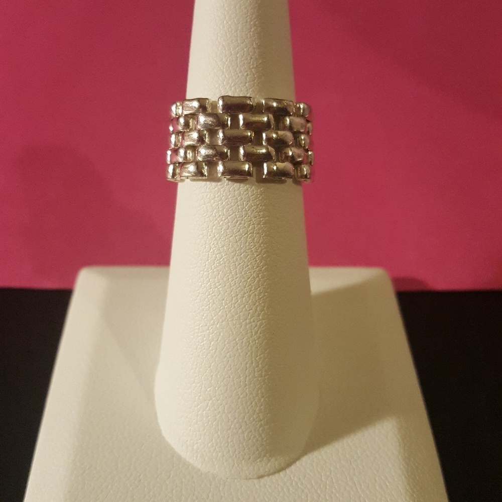 Gorgeous Italian Silver Flexible Ring